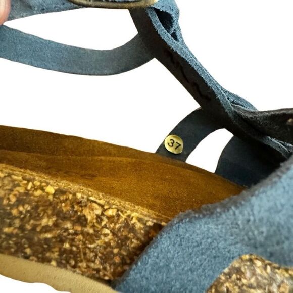 Sundance Warm Earth Sandals Blue Gladiator Size 37 = US 7 - Picture 8 of 10